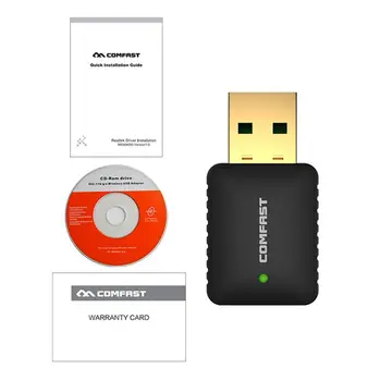COMFAST CF-915AC 600Mbps USB Antenna Wifi Dongle Laptop PC Receiver Dual Band 2.4G + 5Ghz USB Wireless WiFi Adapter 
COMFAST CF-915AC 600Mbps USB Antenna Wifi Dongle Laptop PC Receiver Dual Band 2.4G + 5Ghz USB Wireless WiFi Adapter