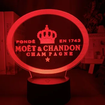 Battery Powered Led Night Light Moet & Chandon Nightlight for Bar Room Decor Table Lamp Color Changing
Battery Powered Led Night Light Moet & Chandon Nightlight for Bar Room Decor Table Lamp Color Changing