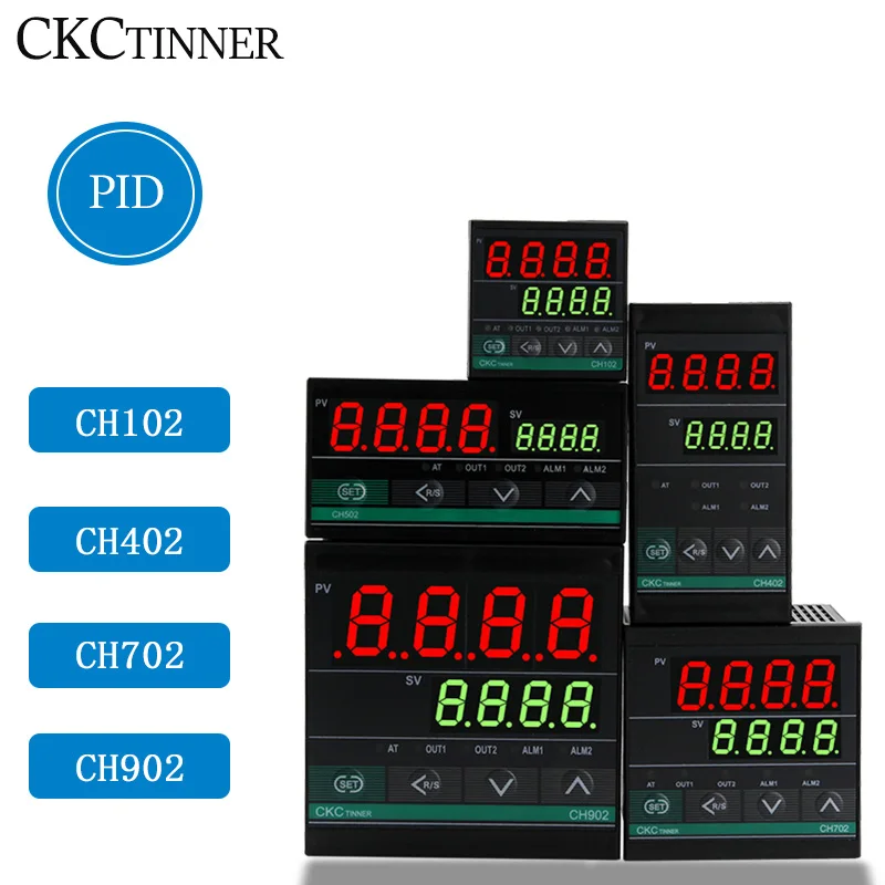 Dual Output SSR and Relay CH102 CH402 CH702 CH902 Two Relay Output LCD Digital PID Intelligent Temperature Controller48-240V AC
Dual Output SSR and Relay CH102 CH402 CH702 CH902 Two Relay Output LCD Digital PID Intelligent Temperature Controller48-240V AC