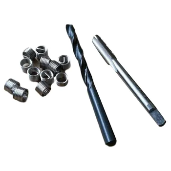 Thread Repair M6 X 1 Drill Bit +Stainless Steel M6 X 1.0 X 1.5D Tool 14pcs/Kit Durable And Practical To Use
Thread Repair M6 X 1 Drill Bit +Stainless Steel M6 X 1.0 X 1.5D Tool 14pcs/Kit Durable And Practical To Use