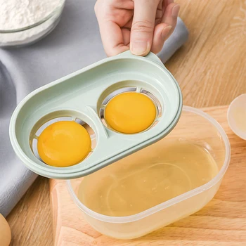 Double Egg White Separator with Transparent Storage Bottom Box Surrounded Four Holes Home Kitchen Baking Tools Egg Tools
Double Egg White Separator with Transparent Storage Bottom Box Surrounded Four Holes Home Kitchen Baking Tools Egg Tools