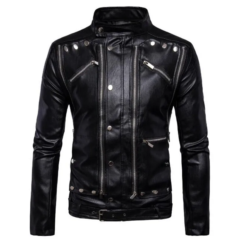 Mens Genuine Leather Jacket Winter Vintage Punk Male Leather Coat Black Slim Stand Collar Fashion Plus Size 5XL veste cuir homme 
Mens Genuine Leather Jacket Winter Vintage Punk Male Leather Coat Black Slim Stand Collar Fashion Plus Size 5XL veste cuir homme