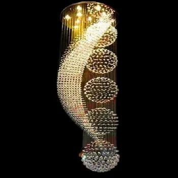 Hot Long stair modern lamp crystal chandelier LED lights elegant design of the hotel Villa hall lighting suspension wire Manggic
Hot Long stair modern lamp crystal chandelier LED lights elegant design of the hotel Villa hall lighting suspension wire Manggic