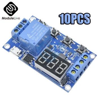 Micro USB 5V Digital LED Display Trigger Automation Delay Cycle Timer Control Switch Relay Module Board Controller
Micro USB 5V Digital LED Display Trigger Automation Delay Cycle Timer Control Switch Relay Module Board Controller