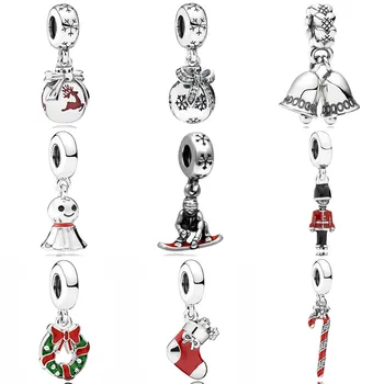 Christmas Bells & Ornament Snowboarder Holiday Wreath Candy Cane Pendant Charm Fit Bracelet 925 Sterling Silver Beads
Christmas Bells & Ornament Snowboarder Holiday Wreath Candy Cane Pendant Charm Fit Bracelet 925 Sterling Silver Beads
