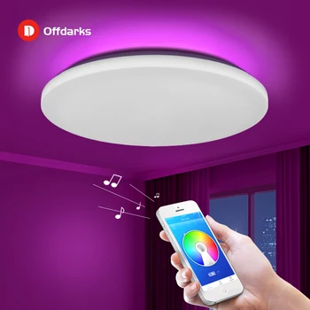 Modern LED Smart Ceiling Light 36W48W, APP Remote Control RGB Dimming Bluetooth Speaker Home Lighting AC85V-265V ceiling lamp
Modern LED Smart Ceiling Light 36W48W, APP Remote Control RGB Dimming Bluetooth Speaker Home Lighting AC85V-265V ceiling lamp