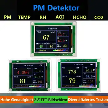 PM2.5 Sensor Tester Module Air Quality Dust Temperature Humidity Detector with LCD Display for Home Office Car Air Detection
PM2.5 Sensor Tester Module Air Quality Dust Temperature Humidity Detector with LCD Display for Home Office Car Air Detection
