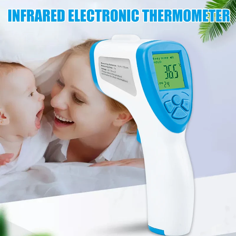 Non-contact Infrared Thermometer Handheld Digital Thermometers Forehead Temperature Meter DJA99