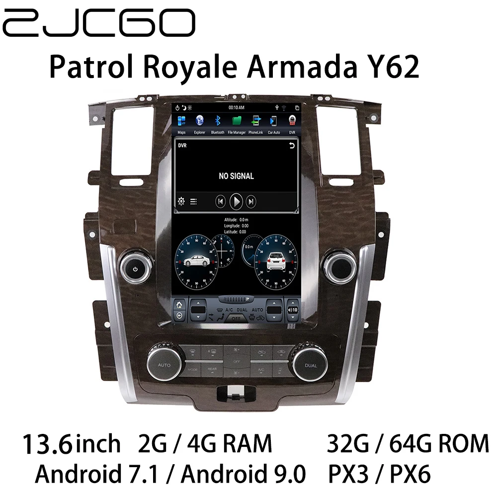 Car Multimedia Player Stereo GPS DVD Radio Navigation NAVI Android Screen Monitor for Nissan Patrol Royale Armada Y62 2010~2020
Car Multimedia Player Stereo GPS DVD Radio Navigation NAVI Android Screen Monitor for Nissan Patrol Royale Armada Y62 2010~2020