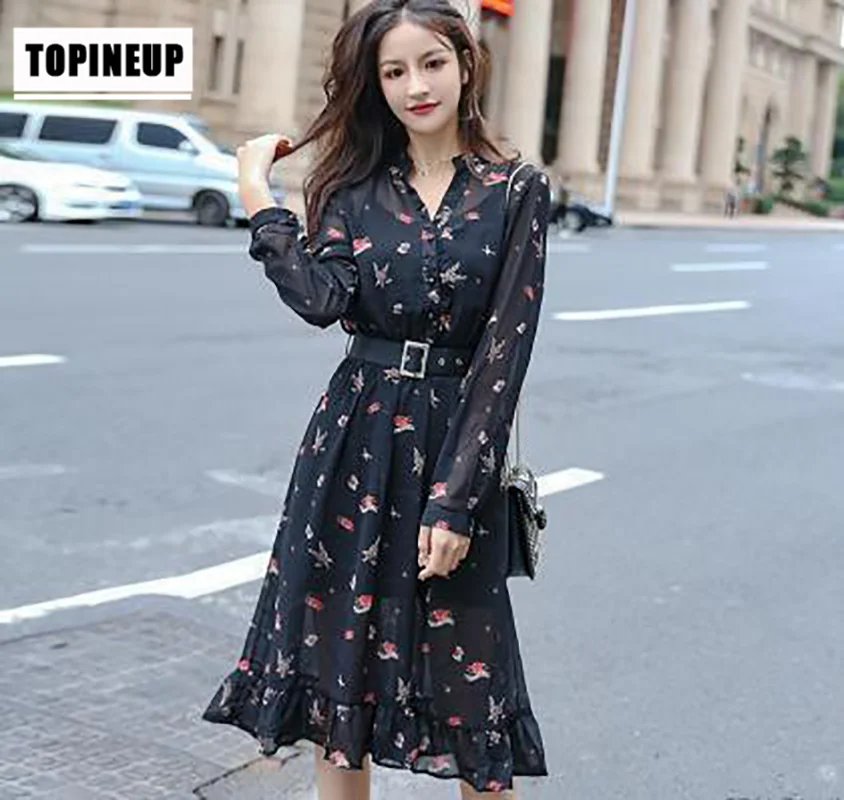 european Fashion perspective High waist dress With the suspender Summer Floral print Vintage Retro Midi Dress
european Fashion perspective High waist dress With the suspender Summer Floral print Vintage Retro Midi Dress