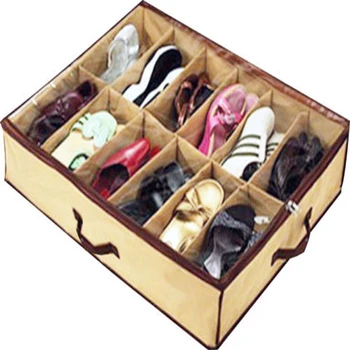 12 Pocket Under Bed Shoe Arrangement Box Container Storage Organizer Holder
12 Pocket Under Bed Shoe Arrangement Box Container Storage Organizer Holder