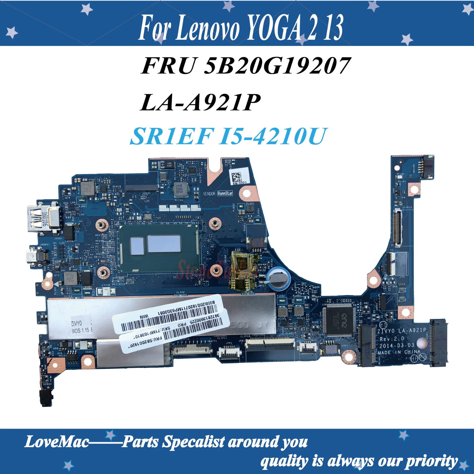 Фото Высокое качество FRU 5B20G19207 прозрачная защита для экрана Lenovo YOGA 2 13 Материнская