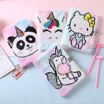 A5 Unicorn Sequins Notebook Planner Fur Paper Planner Kawii Diary Bullet Journal Notebook With Lock Gift
A5 Unicorn Sequins Notebook Planner Fur Paper Planner Kawii Diary Bullet Journal Notebook With Lock Gift