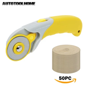 50 Pack 45mm Rotary Cutter Titanium Coated Rotary Cutter Blades Vinyl Paper Fabric Cutter Quilting Sewing Accessories Supplies
50 Pack 45mm Rotary Cutter Titanium Coated Rotary Cutter Blades Vinyl Paper Fabric Cutter Quilting Sewing Accessories Supplies