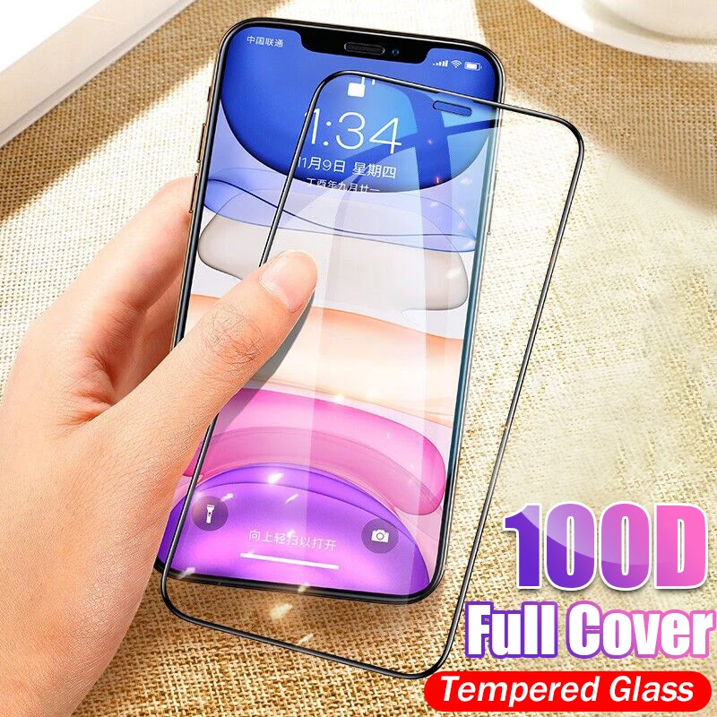 100D Curved Tempered Glass Full Cover For IPhone 11 Pro Max XR XS X Screen Protector Film For IPhone 8 7 6 Plus Protective Glass
100D Curved Tempered Glass Full Cover For IPhone 11 Pro Max XR XS X Screen Protector Film For IPhone 8 7 6 Plus Protective Glass