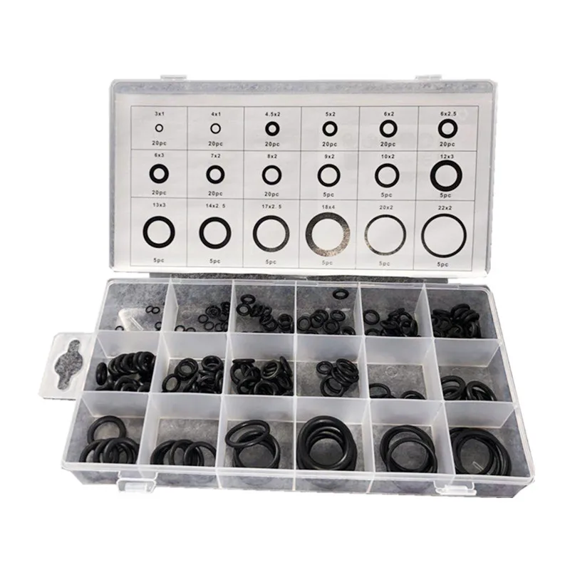 225Pcs Rubber O Ring O-Ring Washer Seals Watertightness Assortment Different Size with PlacticBox Kit Set
225Pcs Rubber O Ring O-Ring Washer Seals Watertightness Assortment Different Size with PlacticBox Kit Set