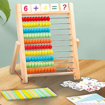 Children Puzzle Math Wooden Computing Rack Calculation Arithmetic Math Kid Toy Hand-eye Coordination Hand Flexibility
Children Puzzle Math Wooden Computing Rack Calculation Arithmetic Math Kid Toy Hand-eye Coordination Hand Flexibility