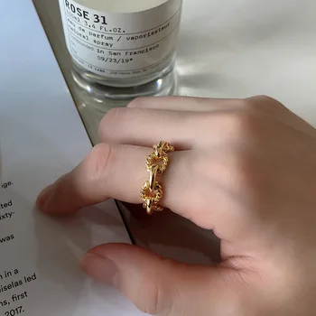 18k gold Authentic 1pc S925 Sterling Silver Jewelry Open Twisted Braid Roped &Line rings Handmade TLJ1309
18k gold Authentic 1pc S925 Sterling Silver Jewelry Open Twisted Braid Roped &Line rings Handmade TLJ1309