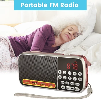 Mini FM Radio Portable Reciver Hi-Fi Music Player with LED Display Flashlight Support U Disk TF Card AUX Recording Loop
Mini FM Radio Portable Reciver Hi-Fi Music Player with LED Display Flashlight Support U Disk TF Card AUX Recording Loop