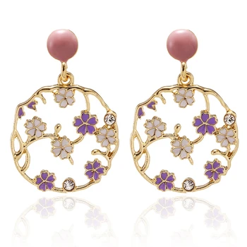 Korean Earrings 2020 New Trend Crystal Inlaid Geometric Round Flower Drop Earrings For Women Statement Fashion Jewelry Oorbellen
Korean Earrings 2020 New Trend Crystal Inlaid Geometric Round Flower Drop Earrings For Women Statement Fashion Jewelry Oorbellen