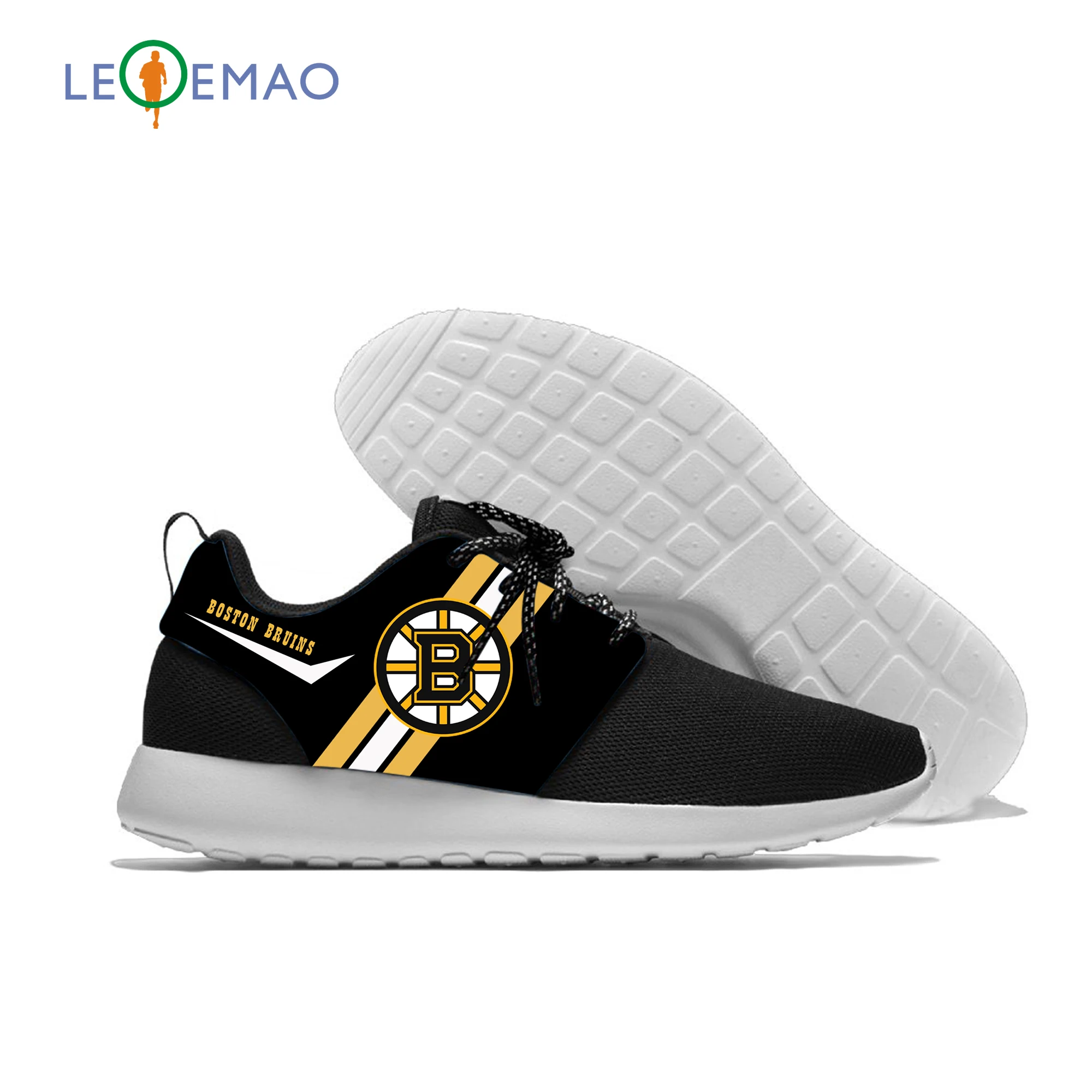 Mens Women Athletic Shoes For Custom Bruins Logo Outdoor Lawn EVA Sport To Boston Baseball Fans | Спорт и развлечения