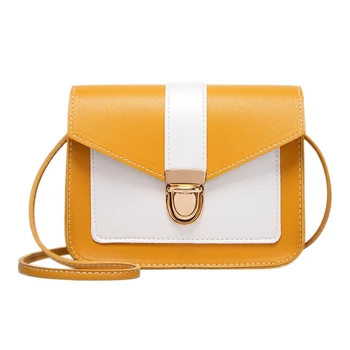 Ms. Shoulder Bag Color Small Square Buckle Personalized Fashion Mobile Phone Purse
Ms. Shoulder Bag Color Small Square Buckle Personalized Fashion Mobile Phone Purse