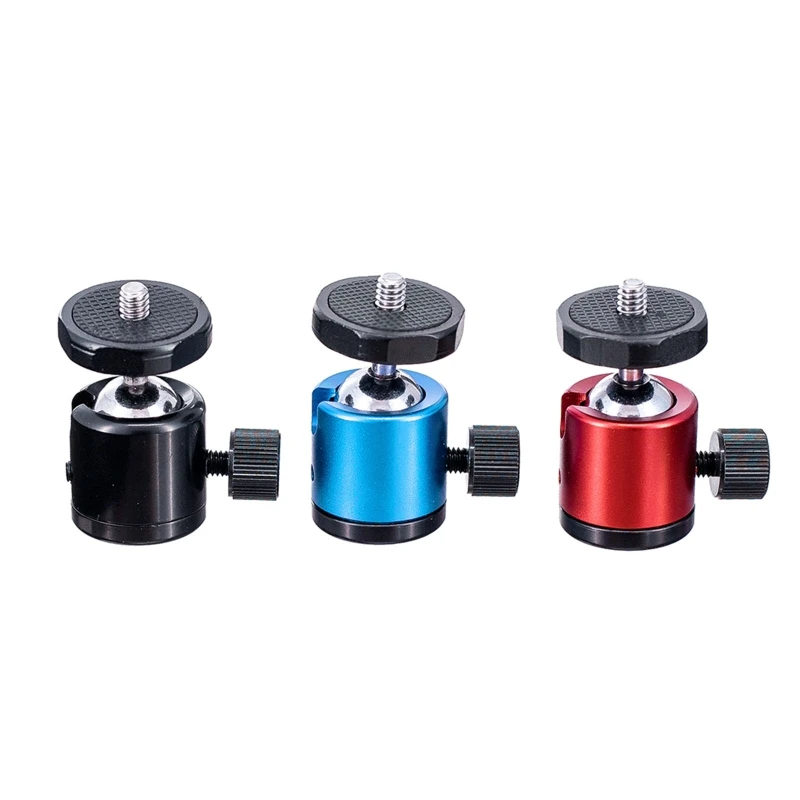 360 Degree Rotate 1/4" Swivel Mini Ball Head Screw Tripod Mount for Canon Nikon Sony DSLR Camera Camcorder LED Light Bracket
360 Degree Rotate 1/4" Swivel Mini Ball Head Screw Tripod Mount for Canon Nikon Sony DSLR Camera Camcorder LED Light Bracket