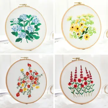 DIY Handmade Embroidery Set For Beginner Material Package Embroidery Kit Flower Pattern Needlework Kits Cross Stitch Sewing
DIY Handmade Embroidery Set For Beginner Material Package Embroidery Kit Flower Pattern Needlework Kits Cross Stitch Sewing