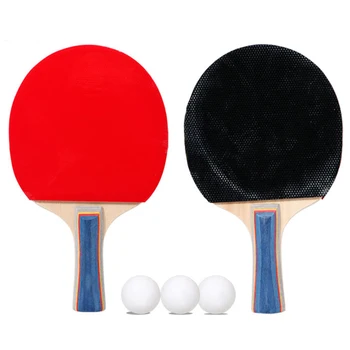 Table Tennis Bats Rackets With 3 Ping Pong Balls Comfortable Grip For Beginners High Quality Practical And Durable
Table Tennis Bats Rackets With 3 Ping Pong Balls Comfortable Grip For Beginners High Quality Practical And Durable