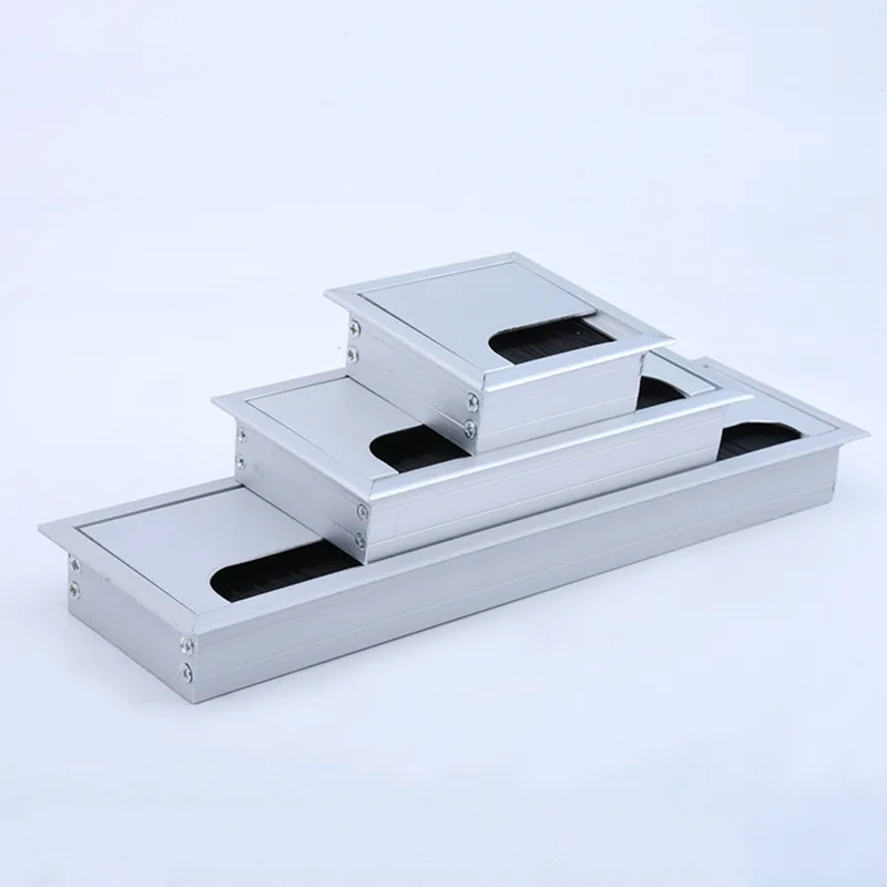 Aluminum Alloy Threading Box Flip Threaded Hole Square Office Desk Computer Desk Thick Table Line Desktop Wire-crossing Box
Aluminum Alloy Threading Box Flip Threaded Hole Square Office Desk Computer Desk Thick Table Line Desktop Wire-crossing Box
