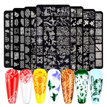 Animal Image Stamp Plates Stripe Grid Mixed Pattern Nail Stamping Templates Stencil Flower Printing Tool
Animal Image Stamp Plates Stripe Grid Mixed Pattern Nail Stamping Templates Stencil Flower Printing Tool