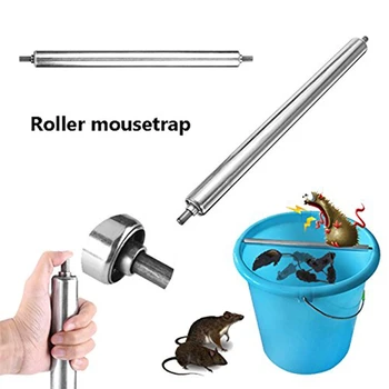 Stainless Steel Rat Mousetrap High Quality Reusable Mice Killer Trap Log Grasp Bucket Catcher Spinning Roller Pest Control Tool
Stainless Steel Rat Mousetrap High Quality Reusable Mice Killer Trap Log Grasp Bucket Catcher Spinning Roller Pest Control Tool