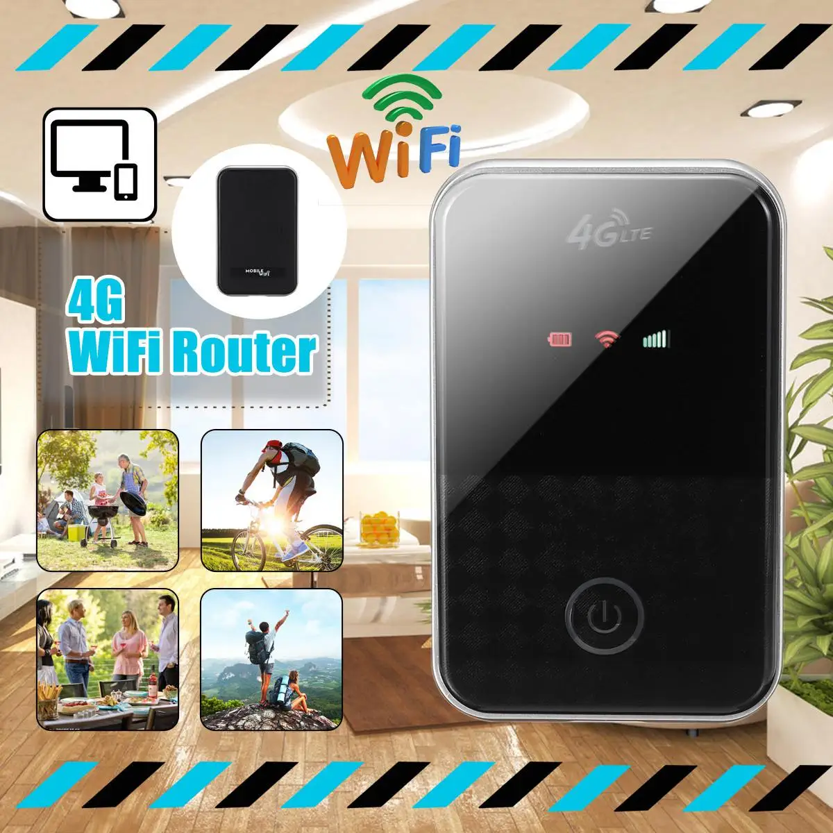 4G Wifi Router Mini Portable Router 3G 4G Lte 150Mbps Wireless Pocket wi fi Mobile Hotspot Car Wi-fi Router With Sim Card Slot
4G Wifi Router Mini Portable Router 3G 4G Lte 150Mbps Wireless Pocket wi fi Mobile Hotspot Car Wi-fi Router With Sim Card Slot