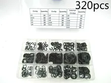 320PCS Circlip Set External/Internal Retaining E-type Cir clip Lock Snap Retaining Ring Assortment Set holes Shaft Collar Washer
320PCS Circlip Set External/Internal Retaining E-type Cir clip Lock Snap Retaining Ring Assortment Set holes Shaft Collar Washer