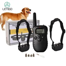 300m חשמלי חיות מחמד שלט רחוק עם LCD מרחוק עבור כל גודל הלם רטט קול שני לחיות מחמד קולרים(China)