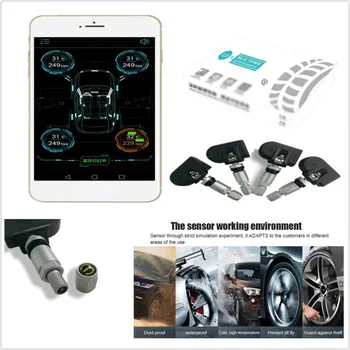 4pcs Embedded Internal Sensors Car TPMS Bluetooth Tire Pressure Monitor System Brand New And High Quality
4pcs Embedded Internal Sensors Car TPMS Bluetooth Tire Pressure Monitor System Brand New And High Quality