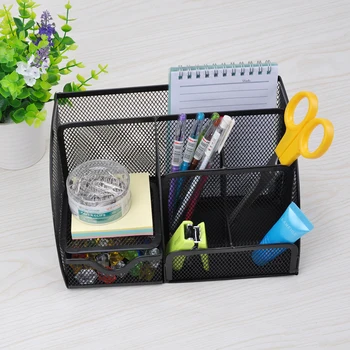 7 Storage Compartments Multi-functional Mesh Desk Organizer Pen Holder Stationery Storage Container Box Collection Metal
7 Storage Compartments Multi-functional Mesh Desk Organizer Pen Holder Stationery Storage Container Box Collection Metal