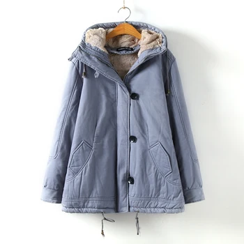 Wmswjh new fleece lined jacket women Hood padded parka winter jacket women Fur warm pocket zipper overcoat thick outwear coat
Wmswjh new fleece lined jacket women Hood padded parka winter jacket women Fur warm pocket zipper overcoat thick outwear coat