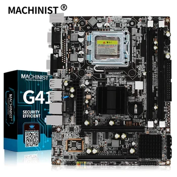 MACHINIST G41 Motherboard LGA 771 775 Dual channel 8G DDR3 Memory For Inter I3 I5 I7 core Pentium Series Computer Mainboard
MACHINIST G41 Motherboard LGA 771 775 Dual channel 8G DDR3 Memory For Inter I3 I5 I7 core Pentium Series Computer Mainboard