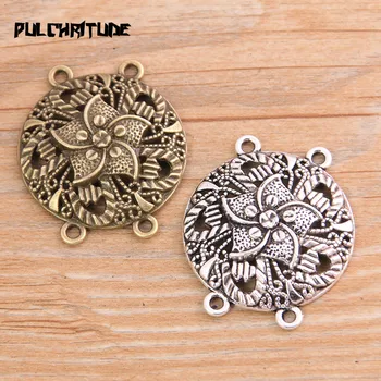 PULCHRITUDE 4pcs 31*36mm New Product Two Color Zinc Alloy Hollow Flower Porous Connectors Jewelry Making DIY Handmade Craft
PULCHRITUDE 4pcs 31*36mm New Product Two Color Zinc Alloy Hollow Flower Porous Connectors Jewelry Making DIY Handmade Craft