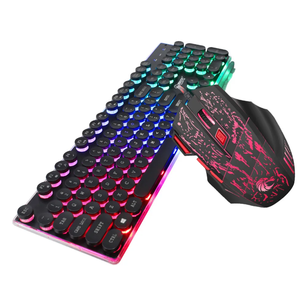 2Pc Game Keyboard Mouse Ergonomic Gaming LED Backlit Durable Keyboard and Mouse for Match Game Playing
2Pc Game Keyboard Mouse Ergonomic Gaming LED Backlit Durable Keyboard and Mouse for Match Game Playing