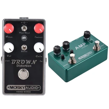 Mosky 2Pcs Guitar Effect Pedal - Amp Turbo Guitar Effect Pedal & Brown Distortion Guitar Effect Pedal
Mosky 2Pcs Guitar Effect Pedal - Amp Turbo Guitar Effect Pedal & Brown Distortion Guitar Effect Pedal