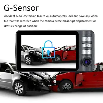 Hot 3.2" HD 1080P Triple Lens Automatic Vehicle Video Recorder Dash Cam Dashcam Car DVR Dashboard Front Rear View Camera G-senso
Hot 3.2" HD 1080P Triple Lens Automatic Vehicle Video Recorder Dash Cam Dashcam Car DVR Dashboard Front Rear View Camera G-senso