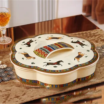 Fruit box ceramic creative chocolate candy snack box with lid Living room multi-function desktop daily necessities wedding gift
Fruit box ceramic creative chocolate candy snack box with lid Living room multi-function desktop daily necessities wedding gift