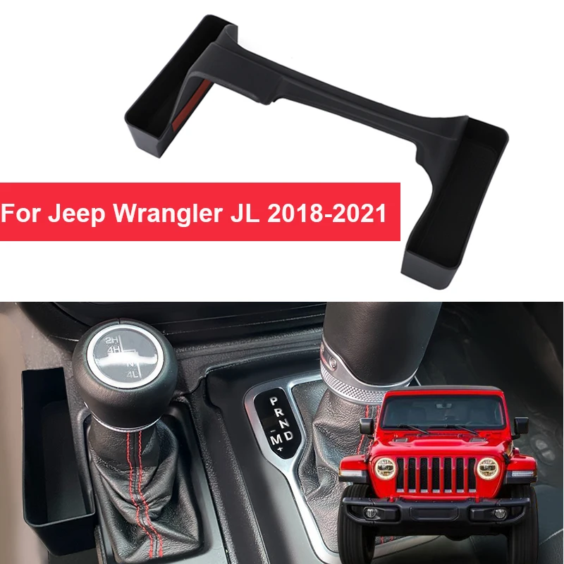 

Gear Shift Storage Box Car Organizer Case For Jeep Wrangler JL Gladiator JT 2018 2019-2021 4 Doors Car Stowing Tidying Container