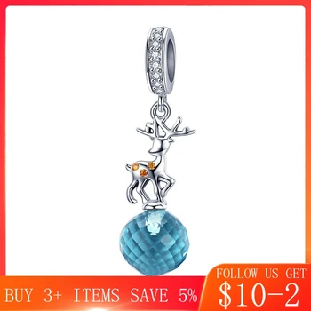 CodeMonkey Real 925 Sterling Silver Christmas Deer Lovely Elk Pendant Crystal Charms Fit Bracelets & Necklaces Jewelry C1010 
CodeMonkey Real 925 Sterling Silver Christmas Deer Lovely Elk Pendant Crystal Charms Fit Bracelets & Necklaces Jewelry C1010