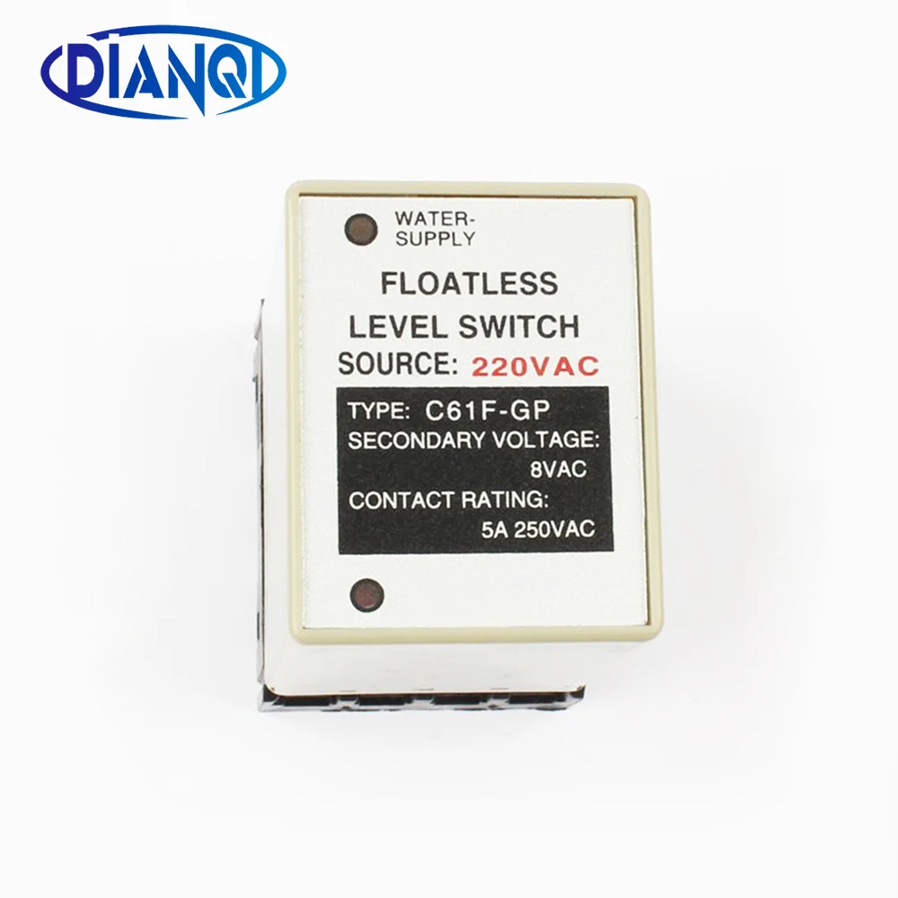 C61F-GP level relay C61F - GP water level controller switch pump automatically switches with base floatless level relay AC 220V
C61F-GP level relay C61F - GP water level controller switch pump automatically switches with base floatless level relay AC 220V
