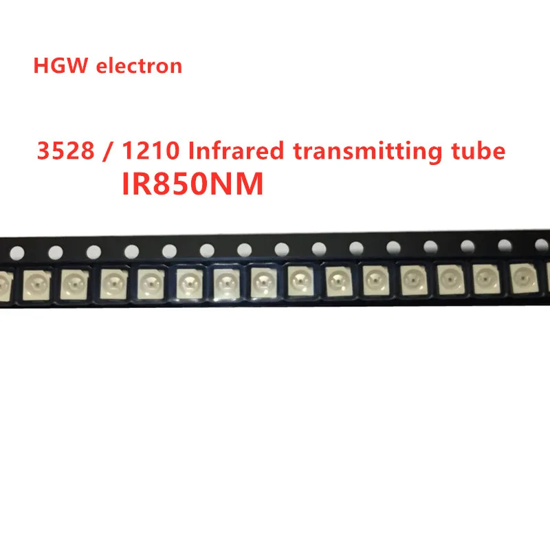 100pcs IR 3528 SMD LED 850nm Infrared led diode Night Vision smt light diode 1210 IR 850NM Infrared transmitting tube
100pcs IR 3528 SMD LED 850nm Infrared led diode Night Vision smt light diode 1210 IR 850NM Infrared transmitting tube
