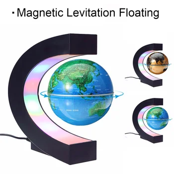C Shape Magnetic Levitation Montessori Geography Globe Floating World Map Tellurion LED Light Terrestre Children Learning Toys
C Shape Magnetic Levitation Montessori Geography Globe Floating World Map Tellurion LED Light Terrestre Children Learning Toys