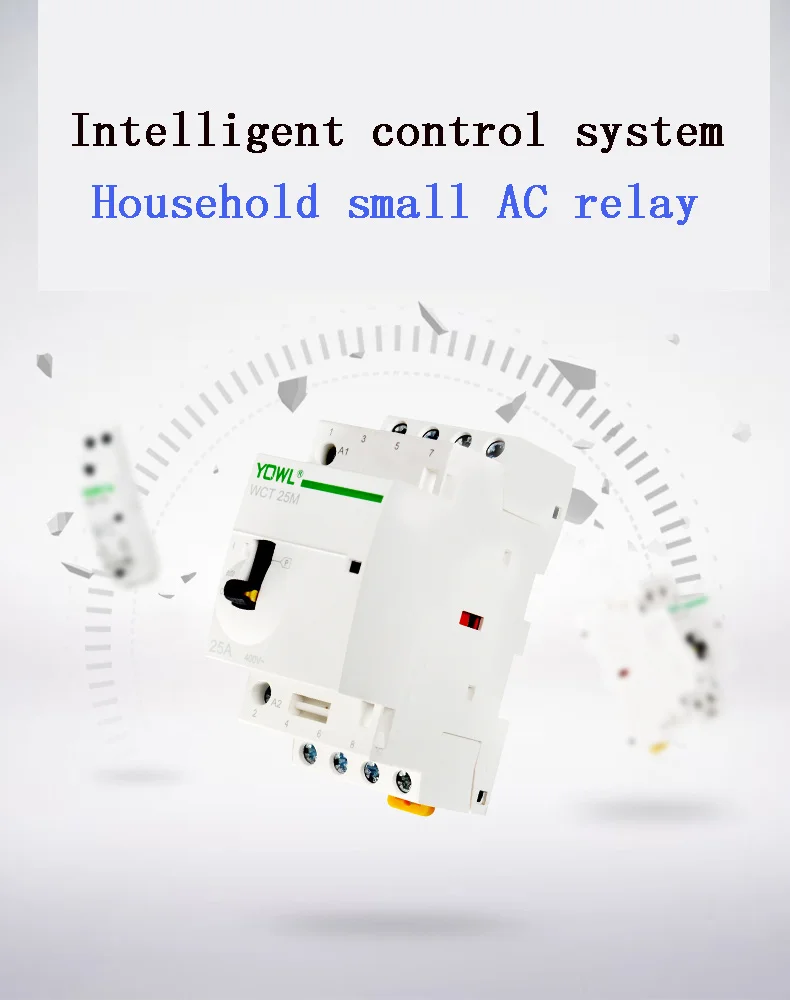 Household small single-phase AC contactor 110V rail type two normally open / one normally open one normally closed 25A
Household small single-phase AC contactor 110V rail type two normally open / one normally open one normally closed 25A